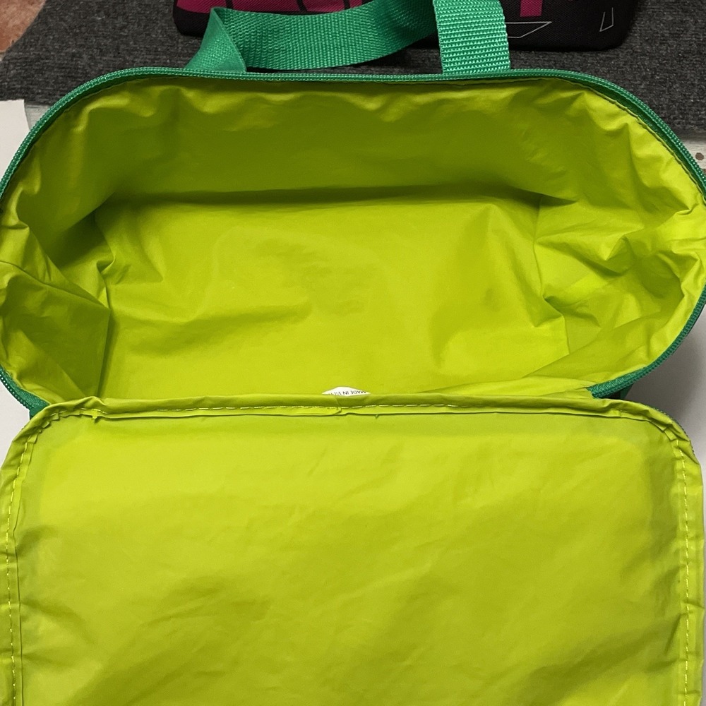 Trader joe's Mini Insulated Bags SET Fuchsia Pink & Green - Picture 4 of 10